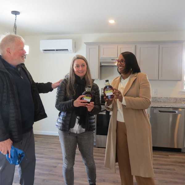 Hayes tours new affordable home in recent visit to Salisbury