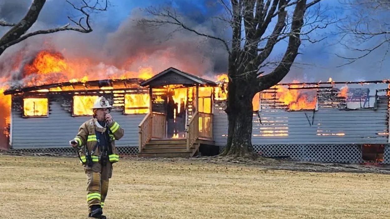 Fire razes three buildings in Kent