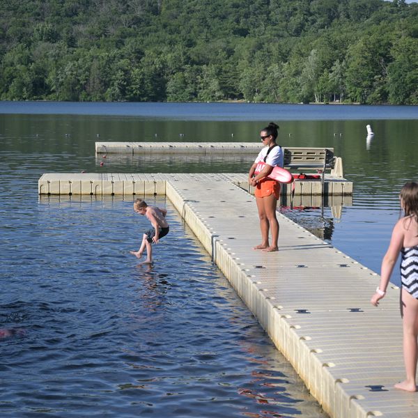 Cream Hill Lake is safe to swim
