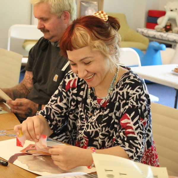 Scoville Library hosts all-ages collaging event with local artist