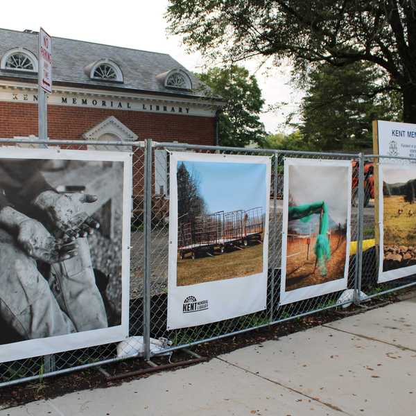 Library construction site gets a facelift