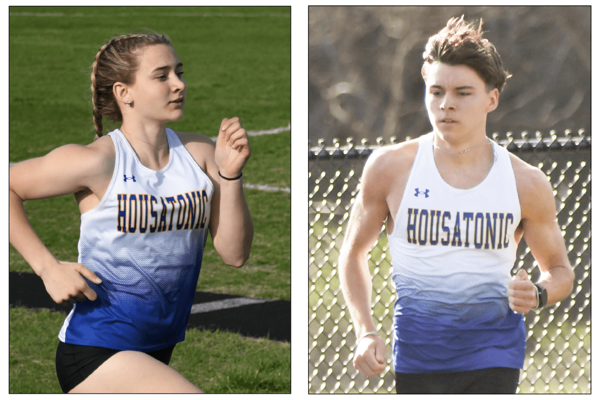 Two track stars set school records