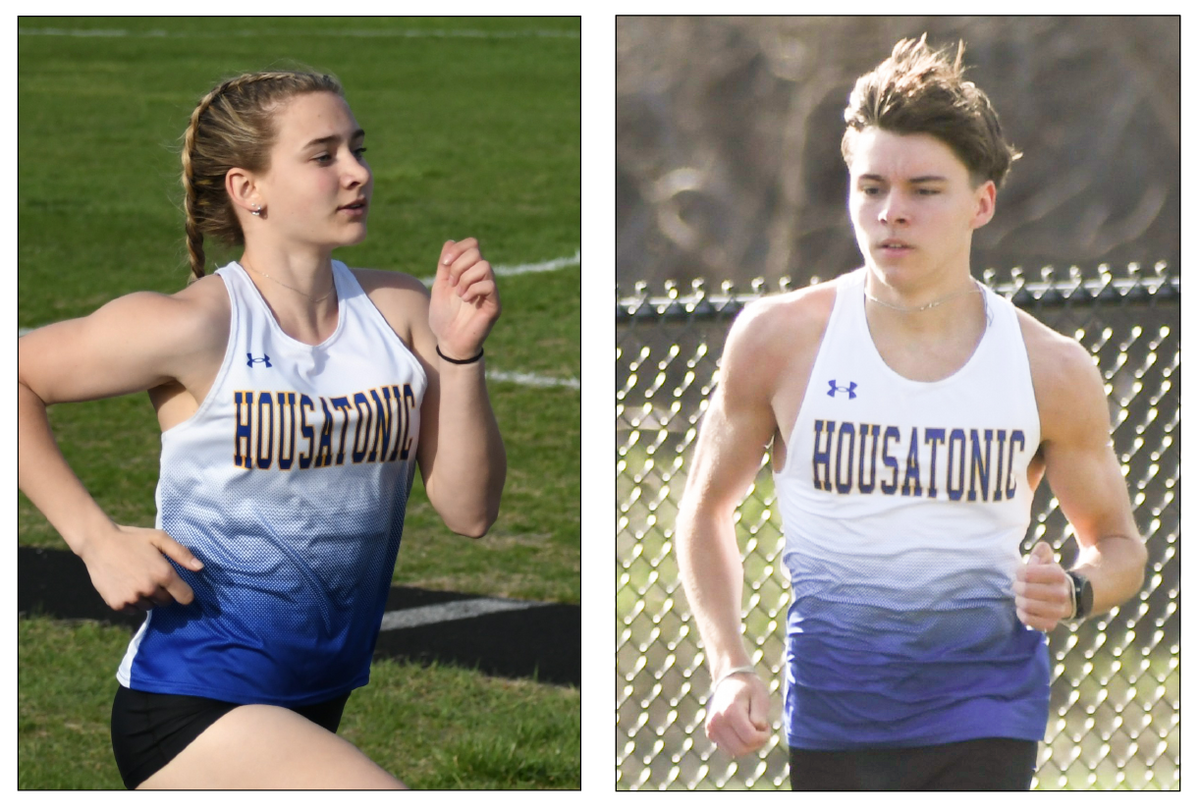 Two track stars set school records