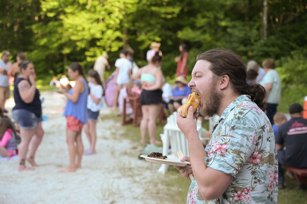 Belly flops, burgers and brats at Cornwall’s beach barbecue