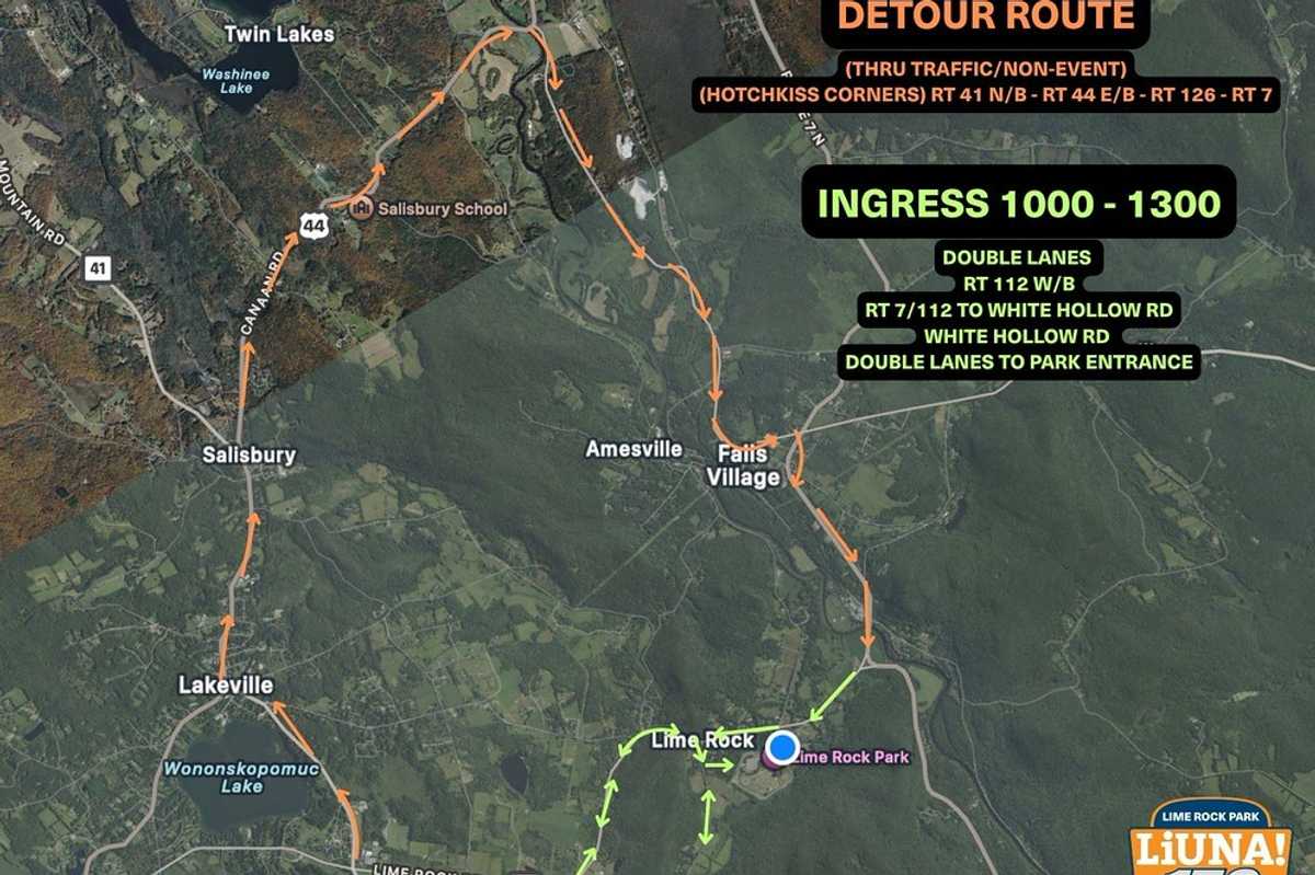 Traffic detours set around Lime Rock Park June 27-28
