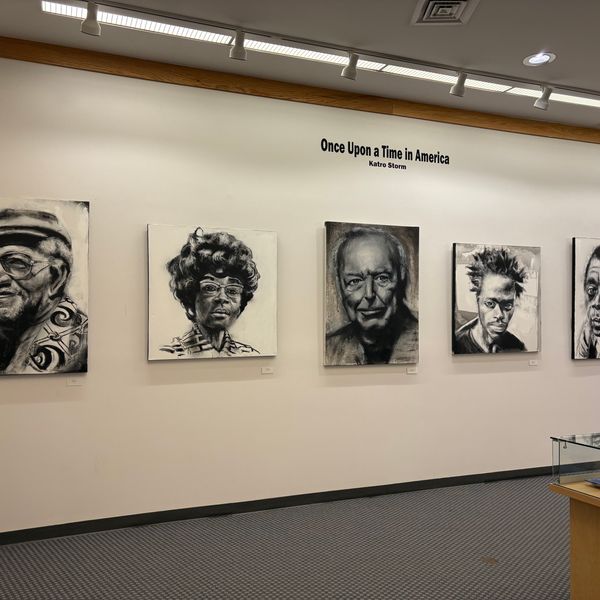 Students curate Katro Storm portraits at HVRHS