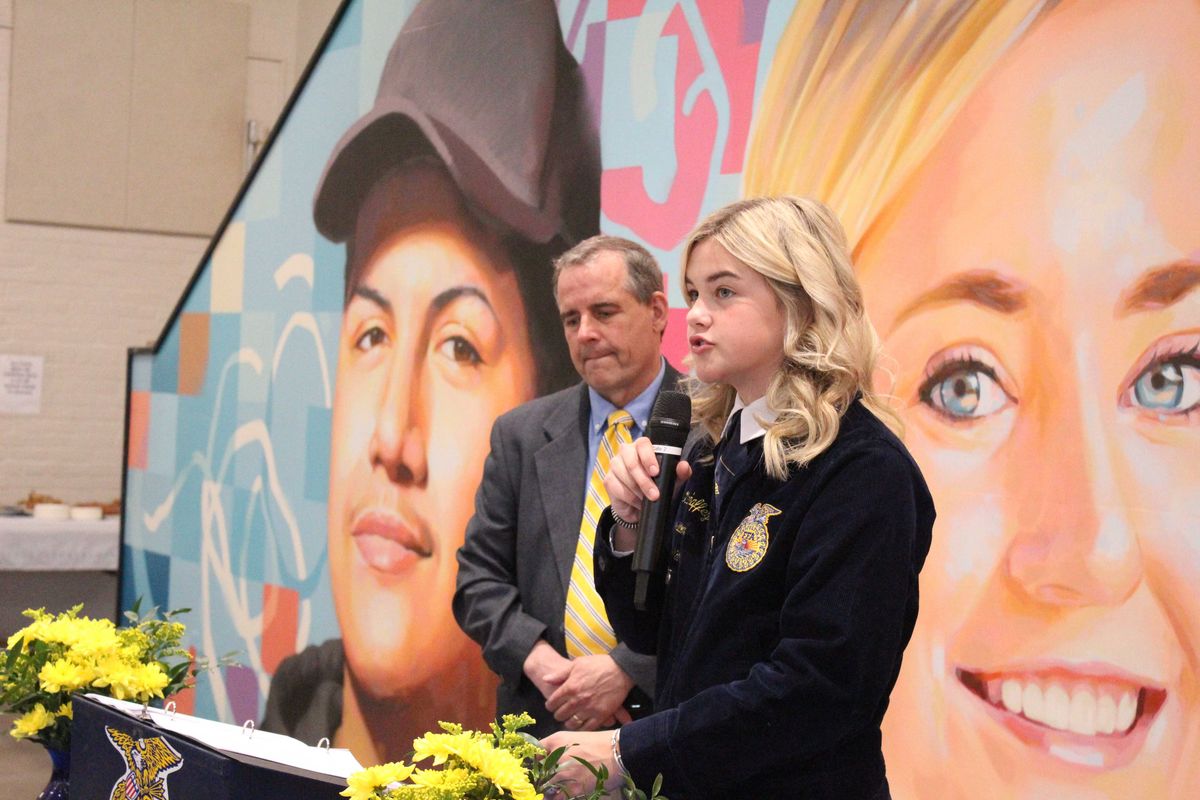 Students and adults earn FFA honors during annual banquet