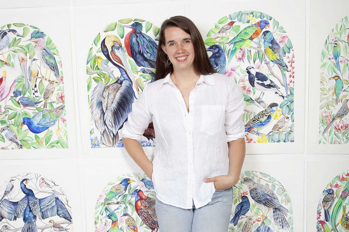 Robin Crofut-Brittingham brings bird art to life in new book and show