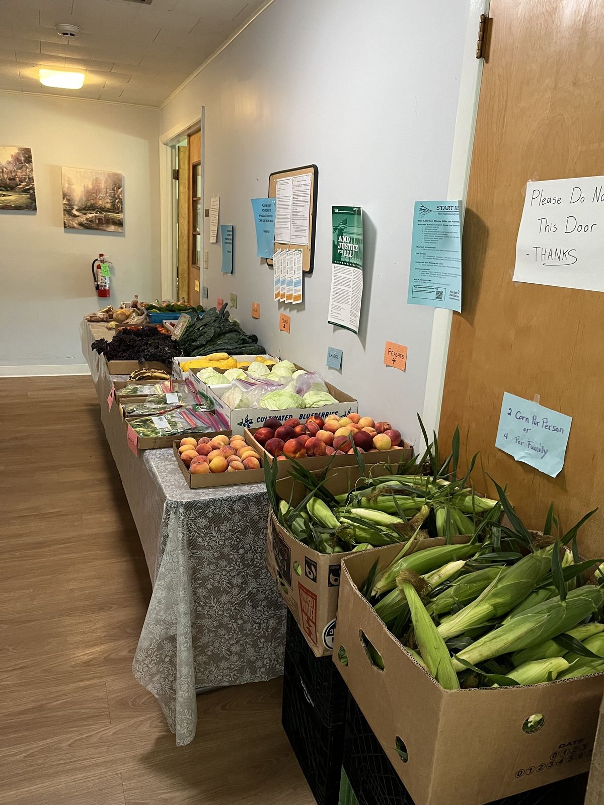 Fresh veggies at Fishes and Loaves