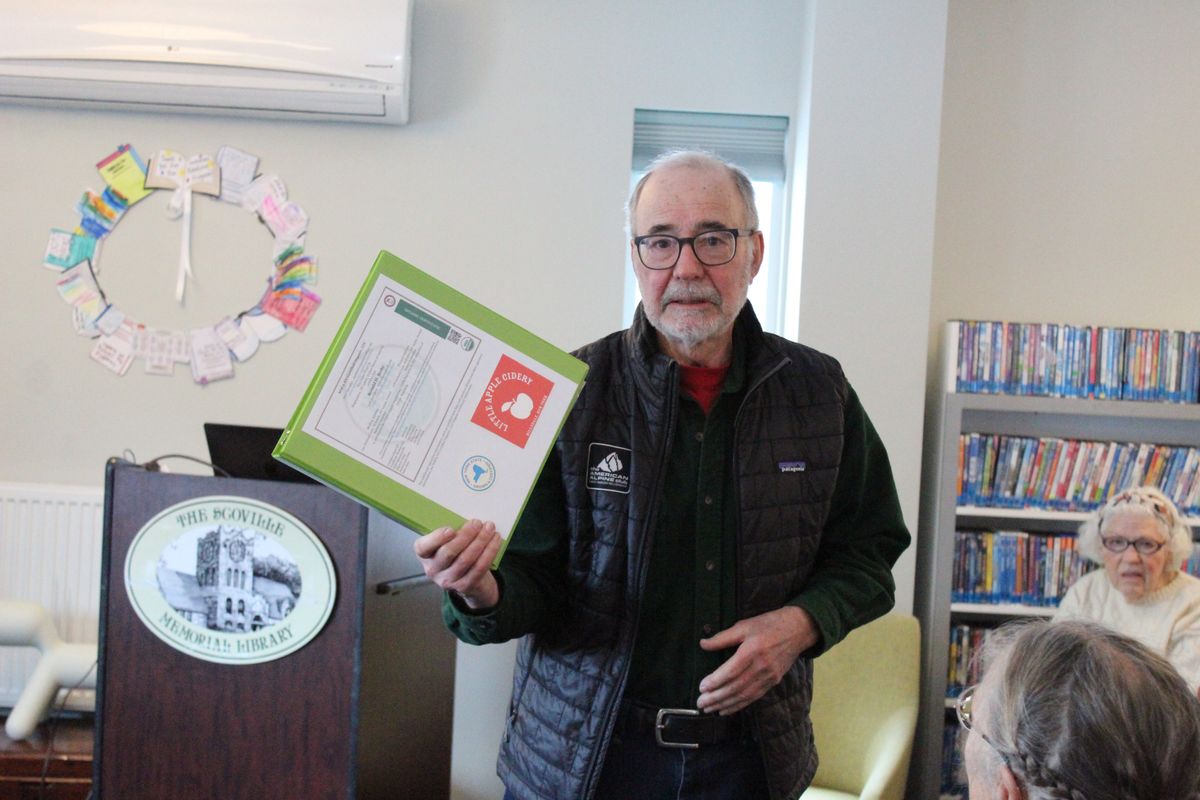 Cider maker visits Scoville Library