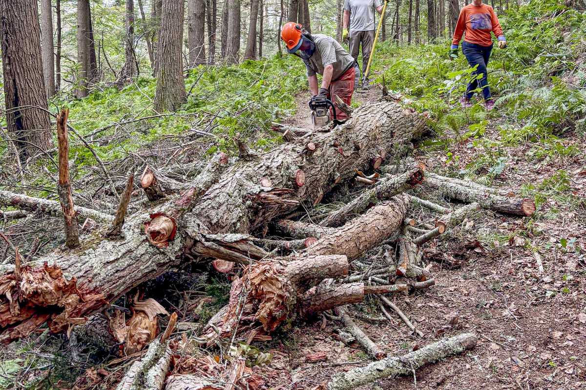 Volunteers reopen trails after July 4 storm damage
