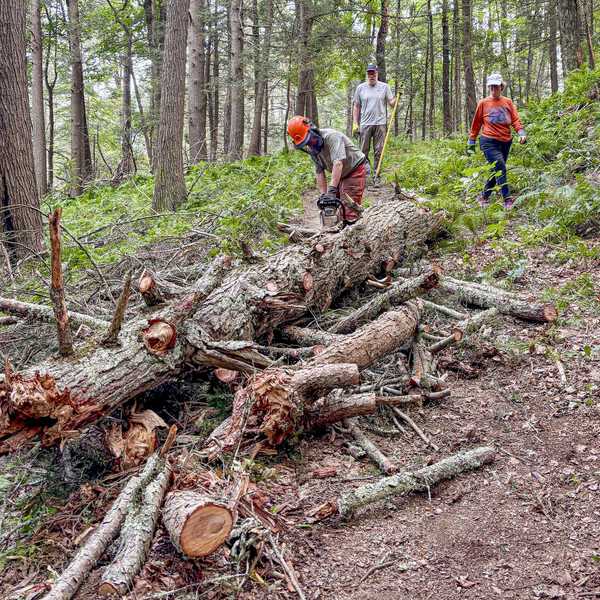 Volunteers reopen trails after July 4 storm damage