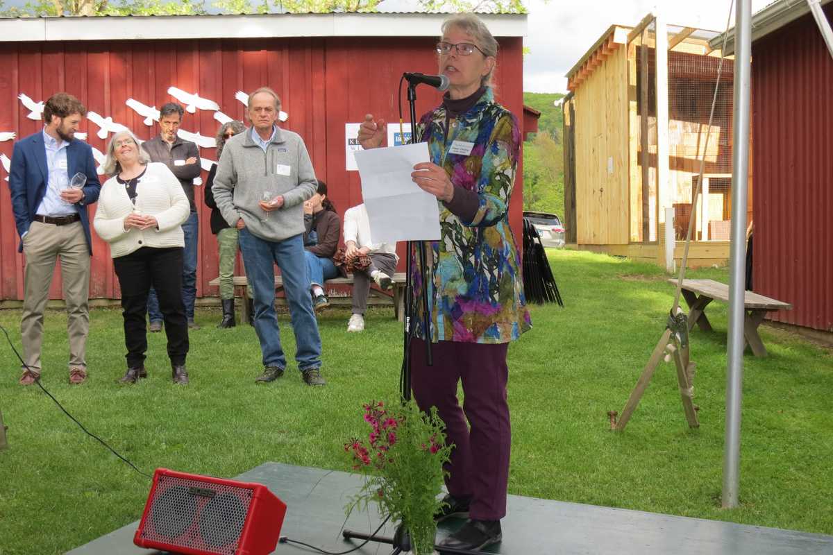 Toasts and talons at Sharon Audubon