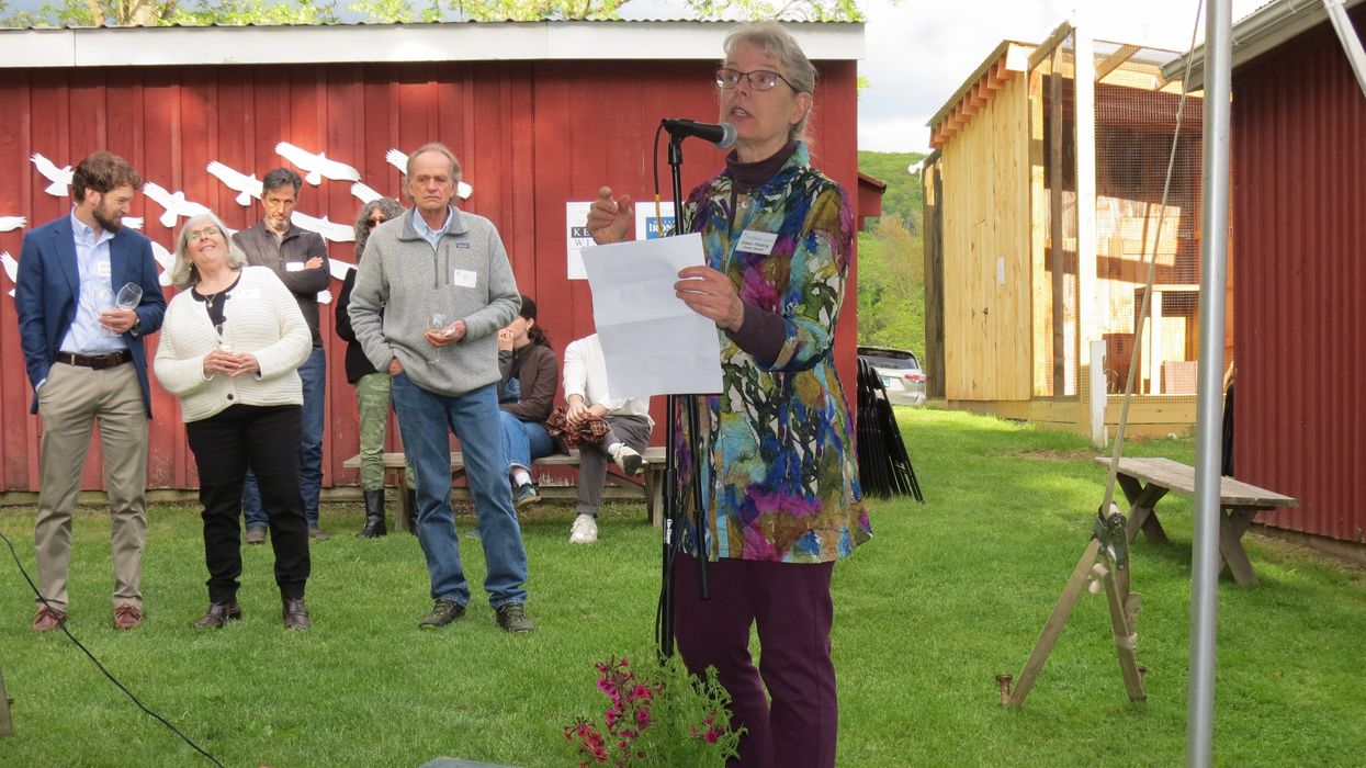Toasts and talons at Sharon Audubon