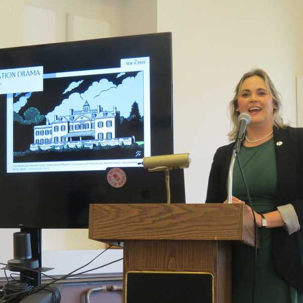 At Sharon Historical Society talk, Edith Wharton’s library comes to life