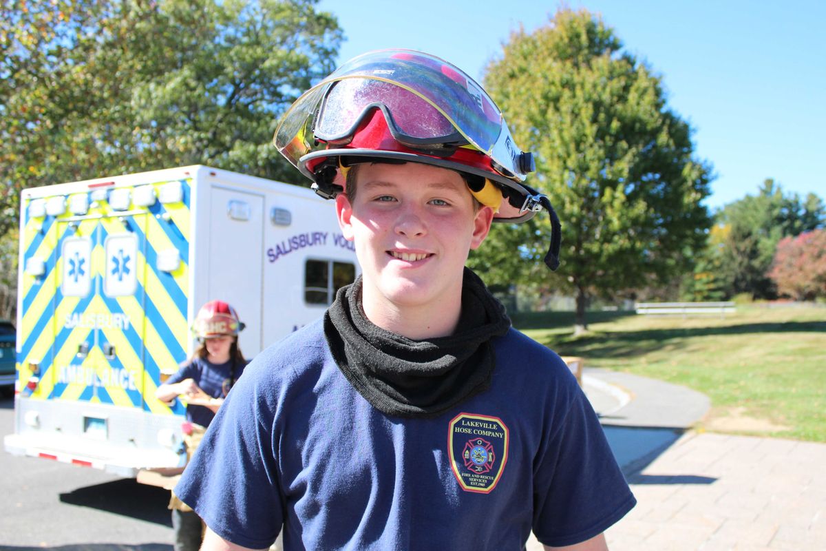 Junior firefighters gear up for show-and-tell at SCS
