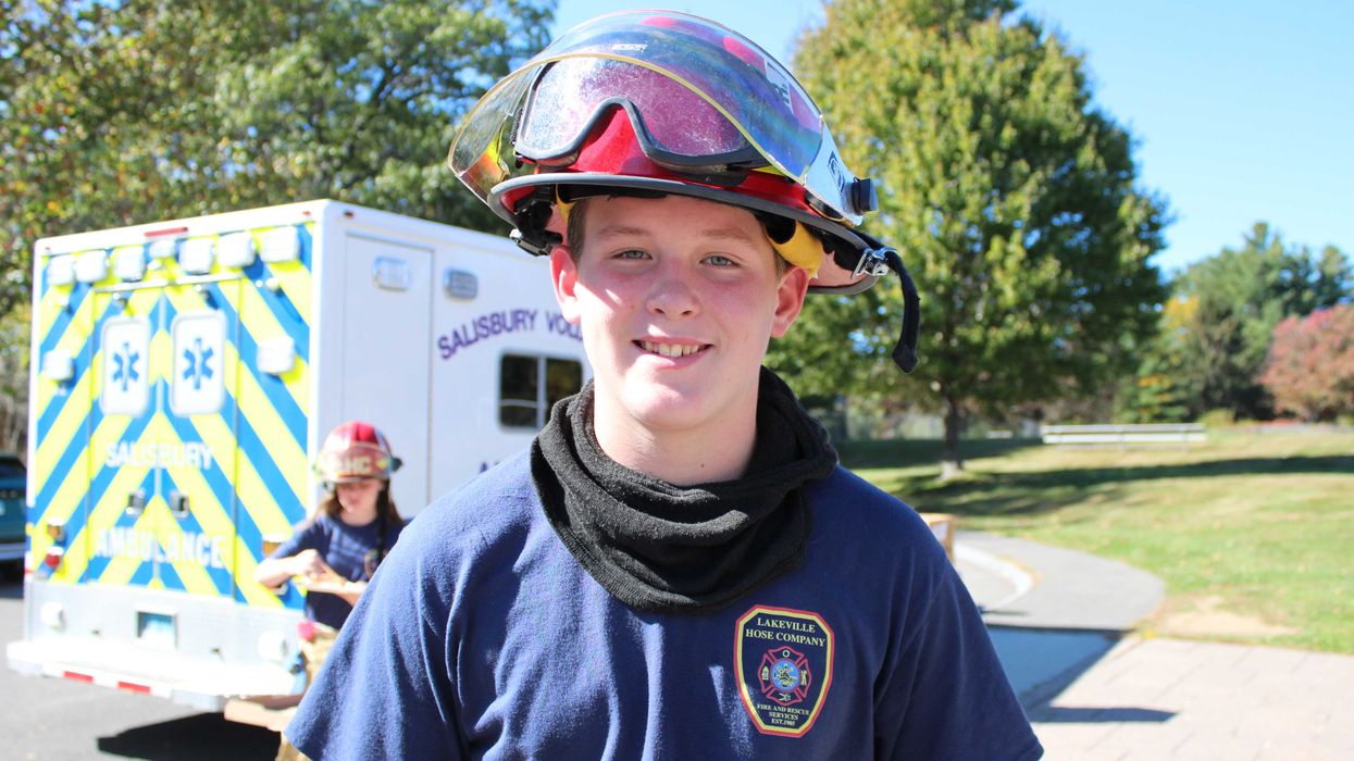 Junior firefighters gear up for show-and-tell at SCS
