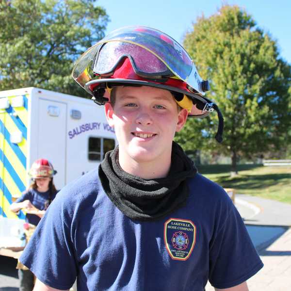 Junior firefighters gear up for show-and-tell at SCS