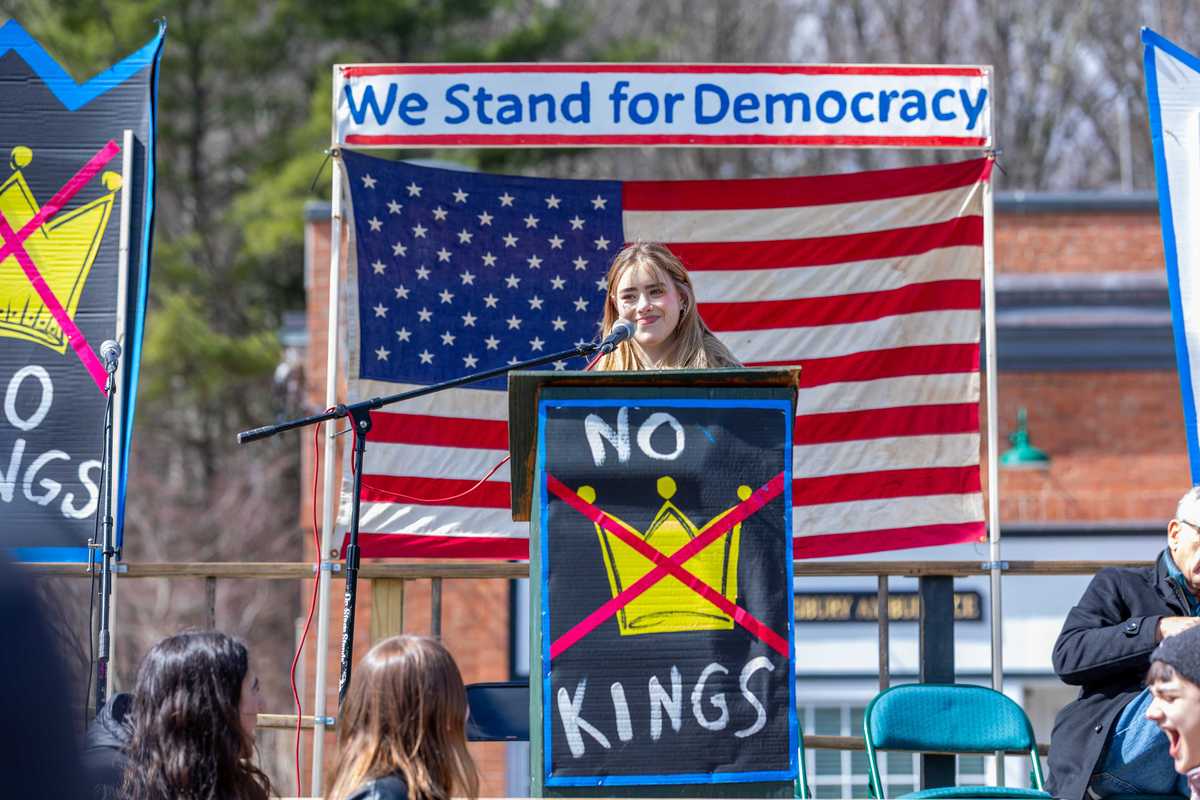 Hundreds rally across Northwest Corner in ‘No Kings’ protests