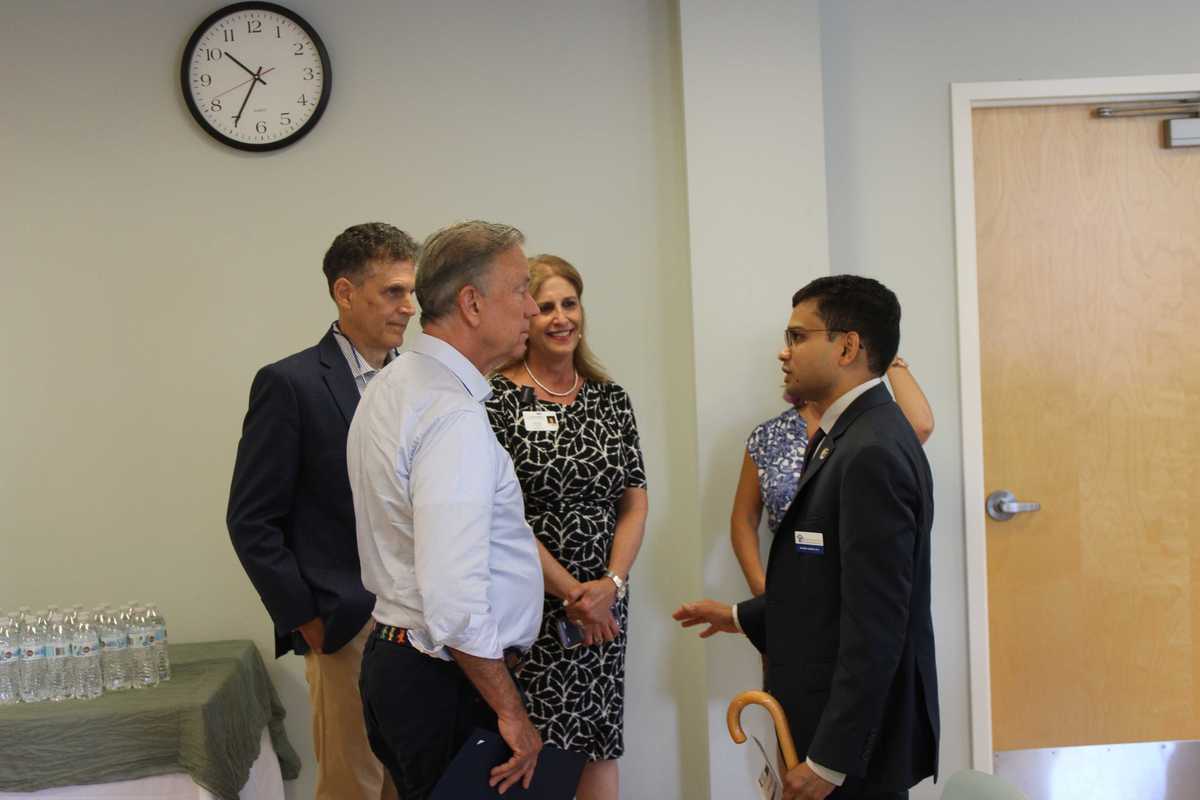Lamont visits Torrington health center to discuss rural care