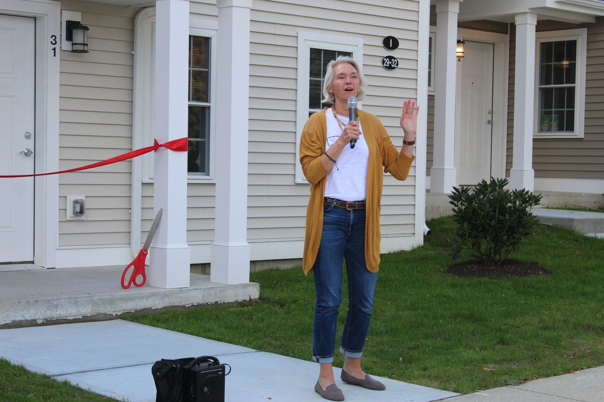 Doors open at new Sarum Village affordable housing