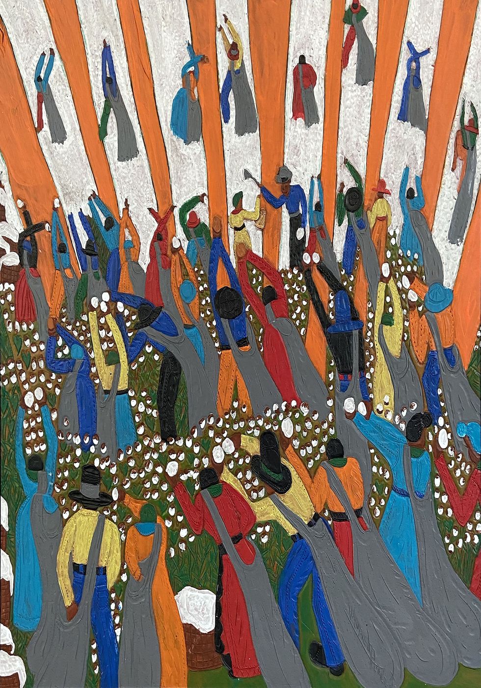 A Black Artist Captures Pre-Civil Rights Life in Leather Tapestries