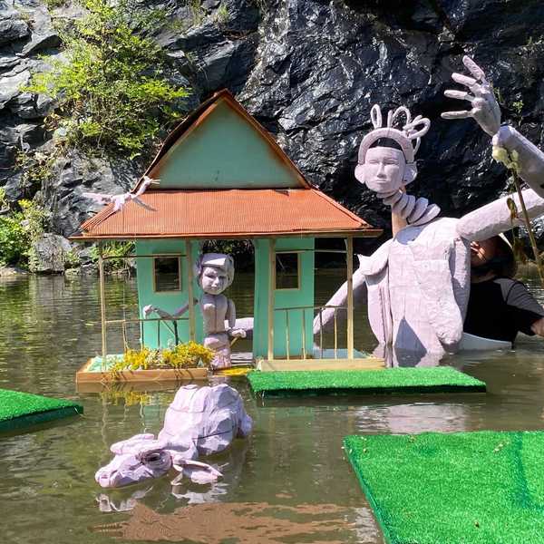 A Vietnamese water puppet musical returns to the quarry where it began