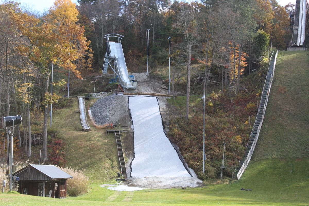 New ski jump tower nearly ready for launch