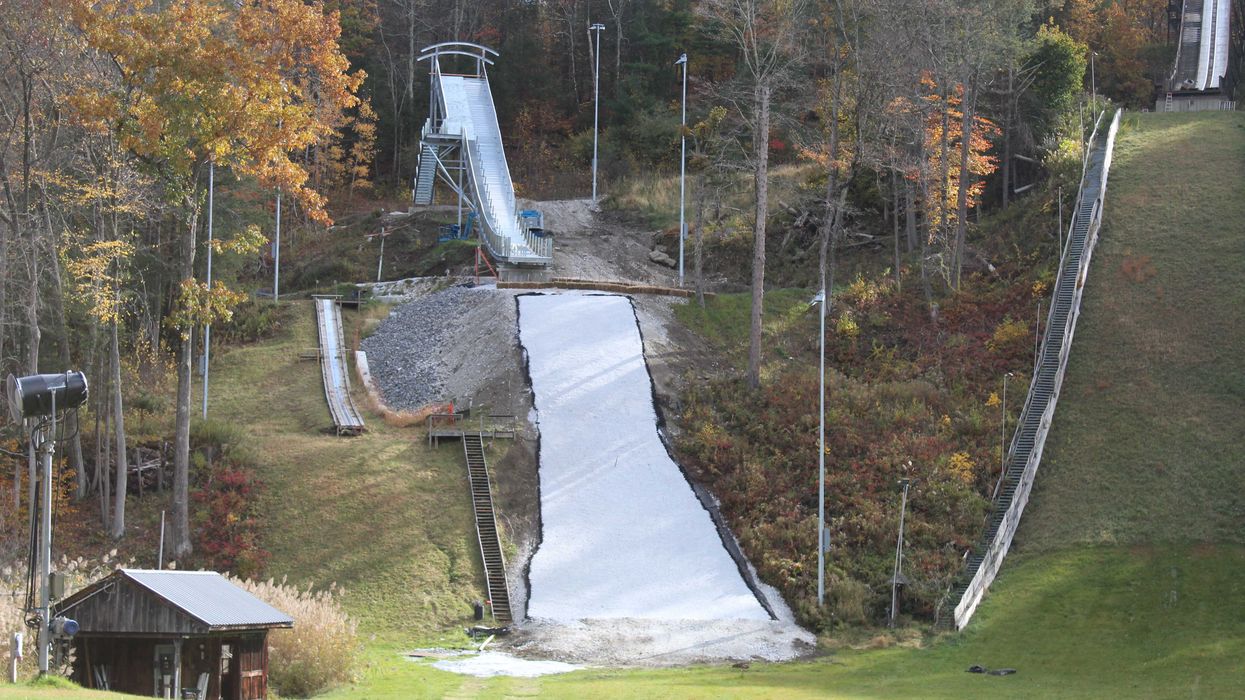 New ski jump tower nearly ready for launch