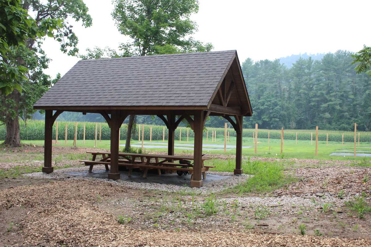 Outdoor classroom pavilion added to HVRHS Land Lab