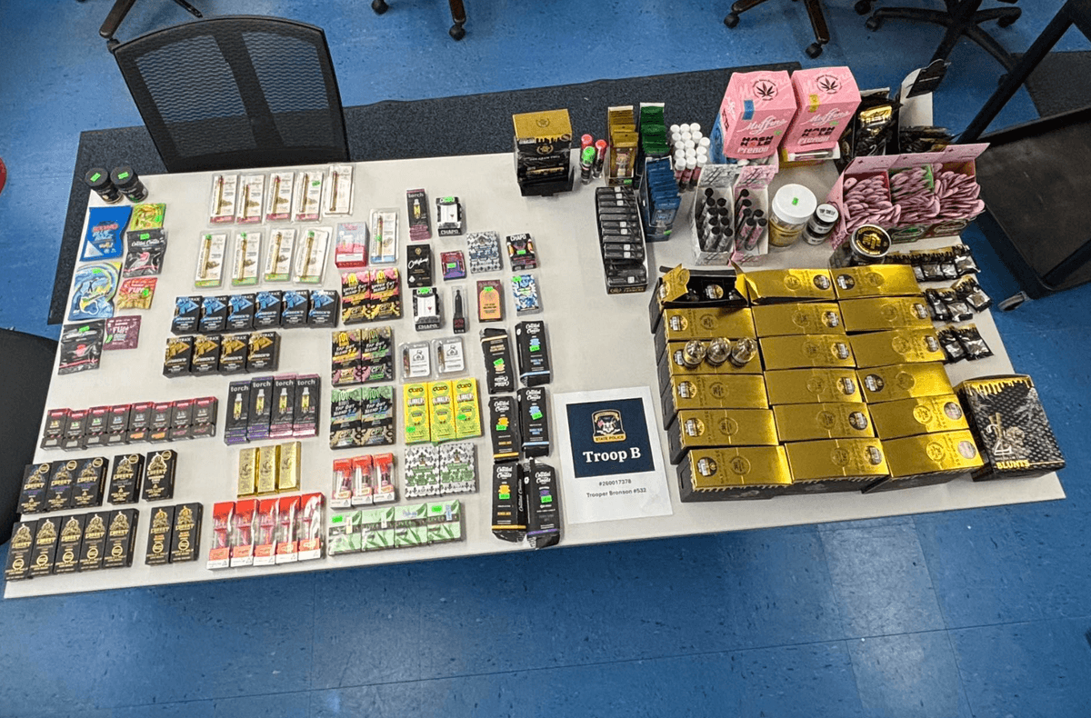 Troopers seize THC products from North Canaan smoke shop