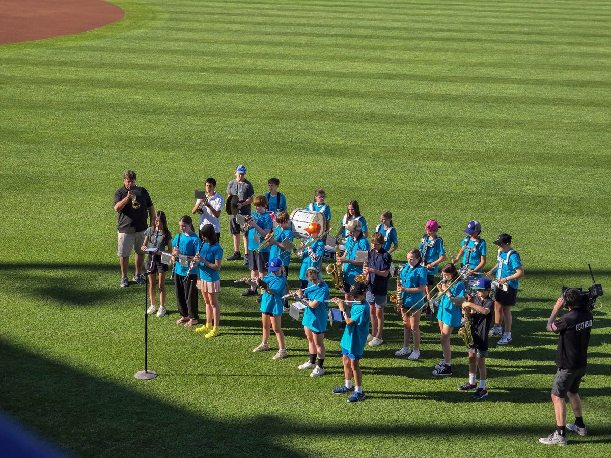 SCS band opens for Hartford Yard Goats
