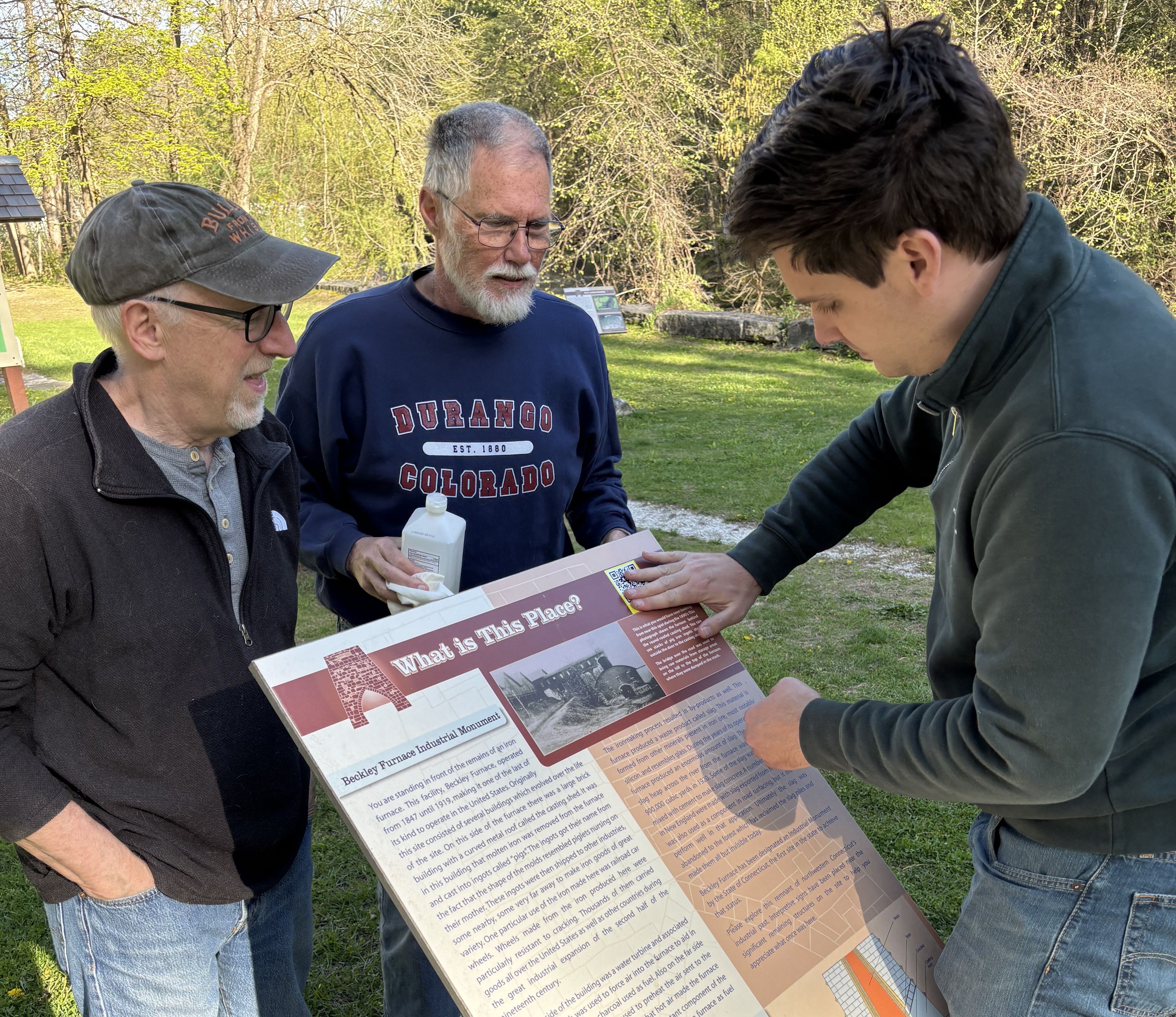 New QR codes guide guests of Beckley Furnace