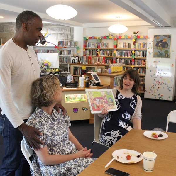 Readers enjoy farm-fresh bites at Scoville Memorial Library