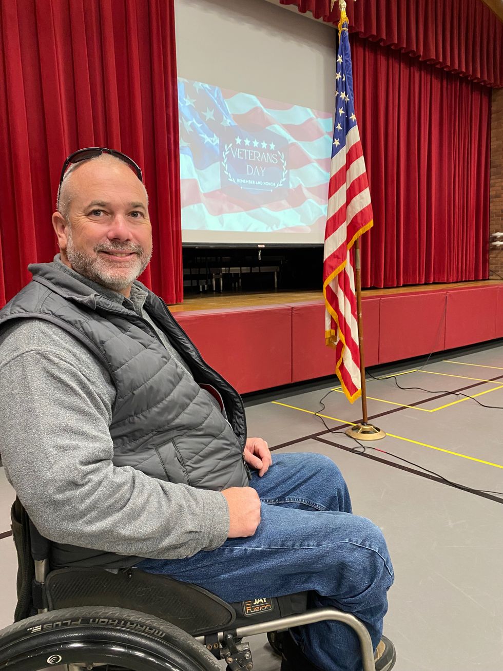 Sharon Center School meets veterans